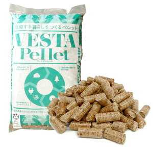 木質ペレット 10kg VESTA Pellet 無垢国産100% JPA認証ペレット