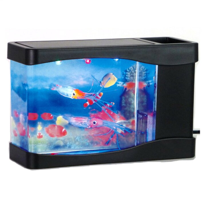 楽天市場 バーチャル水族館 イシグロ ミニアクアリウム イカ ブラック アクアリウム 家庭用 はこぽす対応商品 コンビニ受取対応商品 おてんと屋 楽天市場店