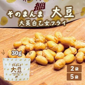 大豆の甘みをまるごとフライに！ そのまんま大豆 大莢白乙女フライ 2袋 5袋 セット 北海道産 乙部町産 大豆 豆菓子 スナック菓子 甘い 国産 大豆イソフラボン 豊富 おやつ おつまみ 小腹満たし メール便 送料無料