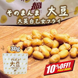 【楽天スーパーSALE10%オフ】大豆の甘みをまるごとフライに！ そのまんま大豆 大莢白乙女フライ 2袋 5袋 セット 北海道産 乙部町産 大豆 豆菓子 スナック菓子 甘い 国産 大豆イソフラボン 豊富 おやつ おつまみ 小腹満たし メール便 送料無料