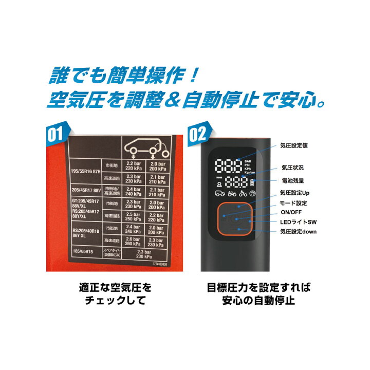 楽天市場】ポータブル充電式電動エアポンプ（電動モバイルポンプ 