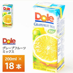 󃁃O~N DoleO[vt[c~bNX100% LL200ml×18 퉷ۑ Ot  pbN h[ ʏ`100 W[X