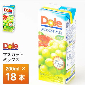󃁃O~N Dole}XJbg~bNX100%200ml×18 퉷ۑ Ԃǂ OCti  pbN h[ ʏ`100 W[X