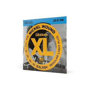 【エレキギター弦】 ダダリオ ギター弦 D'Addario EXL110+ Regular Light Plus 10.5-48 XL NICKEL レギュラーライトプラス エレキ弦 エレキ ギター 弦