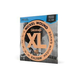 yGLM^[z __I M^[ D'Addario EXL115W Blues/Jazz Rock/Wound 3rd 11-49 XL NICKEL u[X WY bN Eh GL GL M^[ 