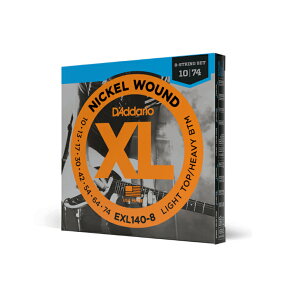 yGLM^[z __I M^[ 8 D'Addario EXL140-8Nickel Wound 8-String Light Top/Heavy Bottom 10-74 XL NICKEL Cggbv wr[{g GL GL M^[ 