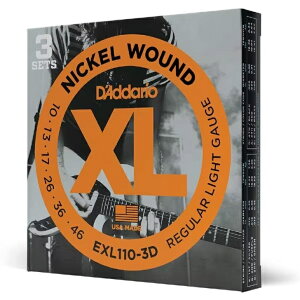 yGLM^[zy3ZbgpbN 1ZbgÂw肨z __I M^[ D'Addario EXL110-3D Regular Light 10-46 XL NICKEL M[Cg GL GL M^[ 