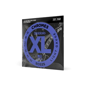 yGLM^[z __I M^[ D'Addario ECG25 Light 12-52 XL CHROMES FLAT WOUND WYM^[ tbgEh Cg GL GL M^[ 