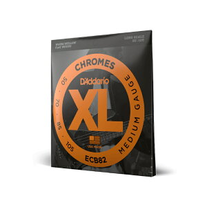 yGLx[Xz __I D'Addario ECB82 Long Scale 50-105 XL CHROMES FLAT WOUND tbgEh WYx[X Ki x[X 