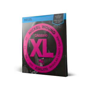 yGLx[Xz __I D'Addario ESXL170 Regular Right Long Scale 45-100 XL NICKEL Ki X^Co[K[ _u{[Gh M[Cg OXP[ x[X 