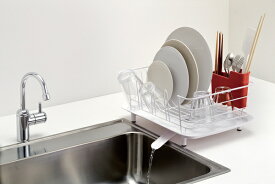 【キッチン 皿立て】 スタイリッシュ アーバンカラー コップホルダー カトラリーポケット 美しいデザイン 機能性 整理 洗練 使い勝手 理想的