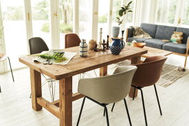【ダイニングテーブル】 テーブル 食卓テーブル 木製 天然木 パイン古材 アンティーク シンプル レトロ 幅160cm 什器 おしゃれ 重厚感
