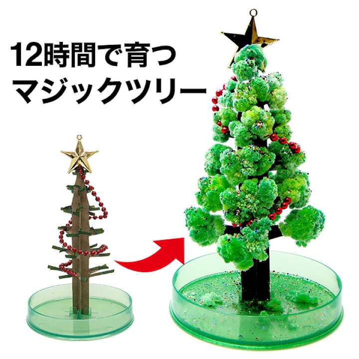 楽天市場 メール便 クリスマスツリー 卓上 マジックツリー 12時間で育つ不思議なクリスマスツリー マジッククリスマスツリー おとぎの国 おとぎの国