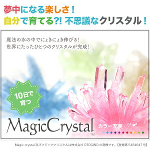 楽天市場 マジッククリスタル 10日で育つ不思議なクリスタル クリスタル栽培キット 手作りキット子供と一緒にできる 世界で一つだけのクリスタル 自由研究 巣ごもりグッズ おとぎの国