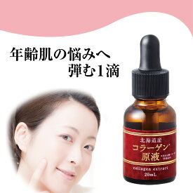【 北海道産コラーゲン原液 20mL 】 コラーゲン 美容液 エッセンス 原液美容液 原液美容 保湿 高保湿 保湿力 保湿ケア 潤い うるおい 乾燥肌 キメ キメ肌 アンチエイジング エイジングケア 化粧品 くすみ 角質層 スキンケア 美容 日本製 生協 公式