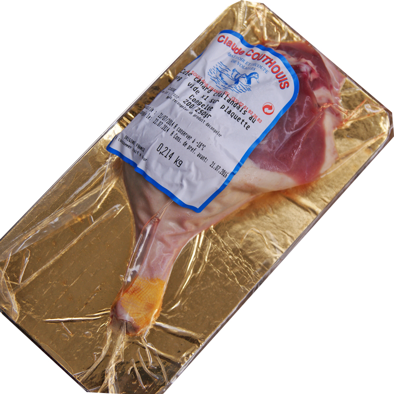 ジューシーで柔らか鉄分豊富、希少な鴨肉シャラン鴨 鴨肉 モモ キュイス ド カナール シャラン デ(冷凍） 約200-300ｇ 1本 フランス ヴァンデ産シャラン鴨 骨付きもも肉 1本