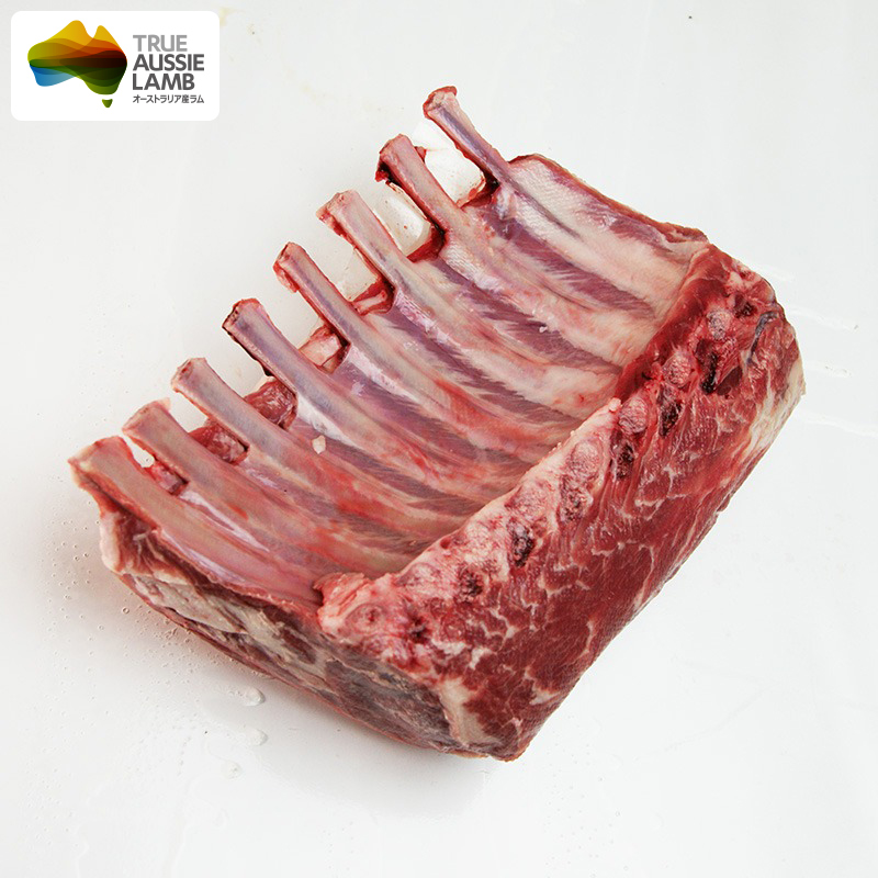 オーストラリア産 約600-800g 塊肉   スーパーセール ラム フレンチラック  8リブ 仔羊 骨付きロース