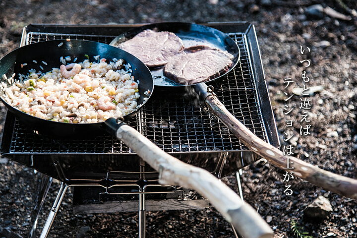 楽天市場】ブッシュクラフト Bush Craft たきびフライパン 深め 焚き火 