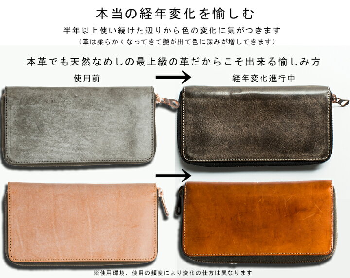 楽天市場】財布 メンズ 長財布 革 本革 牛革 ロングウォレット レザー  