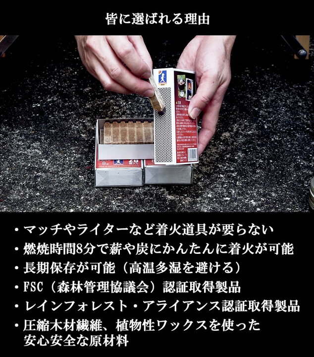 楽天市場 焚き火 焚火 たきび 着火剤 ファイヤーライターズ 火起こし 燃料 キャンプ サバイバル ブッシュクラフト 暖炉 薪ストーブ おすすめ 人気 防災 非常用 男のmono Style