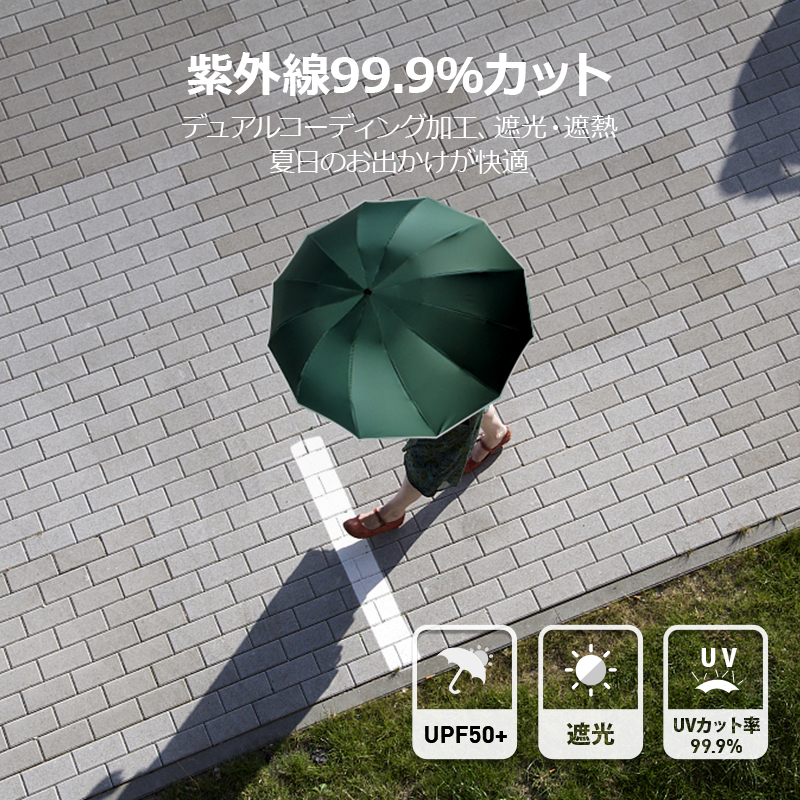 楽天市場倍→実質円 日傘 折りたたみ 傘 晴雨兼用 完全