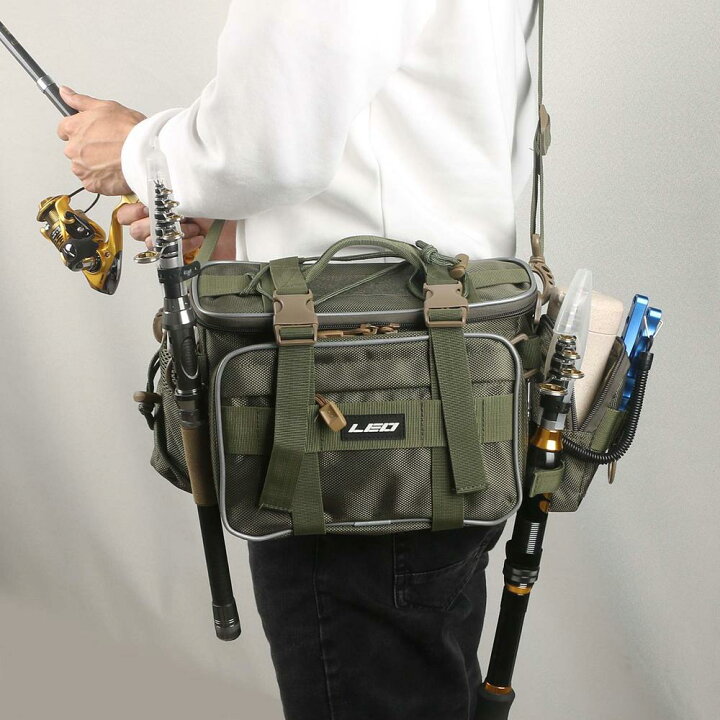 楽天市場 多機能 釣り袋 ３way 釣りバッグ フィッシングバッグ 大容量 1000d防水 オックスフォード布 タックルバッグ 釣り用 オトクラシ 楽天市場店
