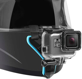 GoPro Hero 7、6 5 4 3、Hero Black、Session、Xiaomi Yi、SJCAM と互換性のあるオートバイヘルメットチンストラップマウント