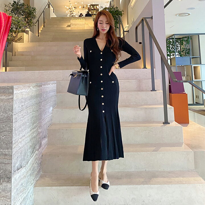 楽天市場 あす楽対応 新作 レディースワンピース ニットワンピース ロングワンピース ドレスワンピース パーティードレス ゲストドレス セクシー 長袖 お呼ばれ おしゃれ エレガント 大人かわいい フォーマル 二次会 結婚式 大きいサイズ One Piece Dress