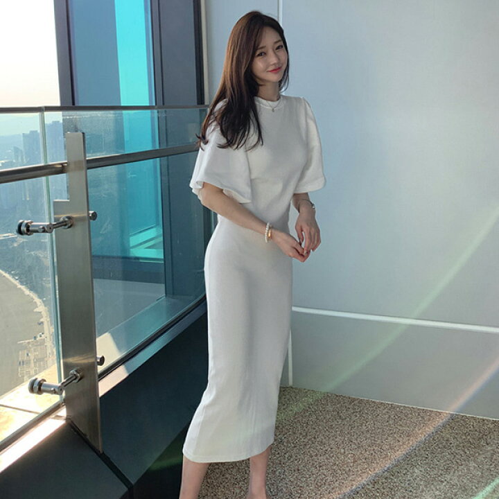 楽天市場 タイトワンピース ドレスワンピース 無地ワンピース フォーマルワンピース 結婚式ワンピース ミディアム丈 ロング丈ワンピース おしゃれ シンプル 大人かわいい 大人可愛い 通勤 オフィス カジュアル パーティー 二次会 お呼ばれ 大きいサイズ One Piece Dress