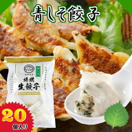 ≪スーパーSALE≫青しそ餃子 20個 餃子 ぎょうざ しそ シソ さっぱり 金星餃子 冷凍餃子 薄皮餃子 水餃子…