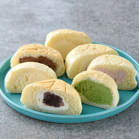 生クリームパン10個セット【6種バラエティ】 清水屋 カスタード 生クリーム あんぱん チョコ いちご 抹茶 スイーツ デザート 冷凍 パン 送料無料