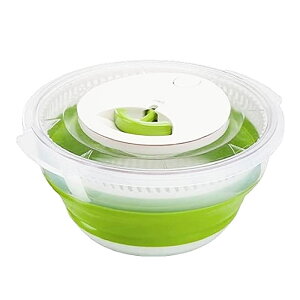 Felio(フェリオ) たためるサラダスピナー ハンドル 水切り 遠心力 サラダスピナー 折りたたみ 収納 コンパクト 軽量 便利 キッチン用品