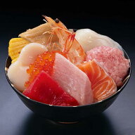 10種の魚介が入った海鮮丼セット まぐろ たたき マグロ 玉子焼 煮穴子 まぐろトロ ホタテ貝 国産まぐろ赤…