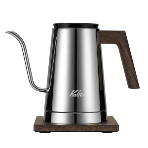 kalita(カリタ) ステンレス製ハンドドリップポット 電気ケトル お湯漏れ防止 空焚き防止機能 52249 KEDP-600 (シルバー) JP