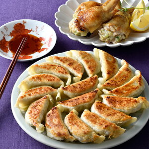 馬渡のもっちり餃子&手羽餃子セット 宮崎 国産 豚肉 牛肉 合挽き 九州産 鶏肉 手羽先 手作り ぎょうざ ギョウザ