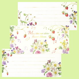 【離れて暮らす義母へのお手紙】元気が出るようなお花や華やかなデザインの一筆箋のおすすめ商品を教えて！