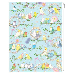 CF-15684 たけいみき A4ジッパー付クリアファイル6P フラワリー Miki Takei Collection クローズピン たけいみき  音手箱