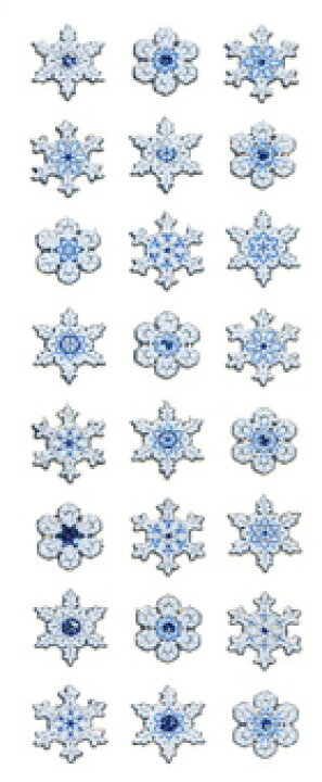楽天市場】GE054 クリスマスシール グリッターシール 雪の結晶 音手箱  