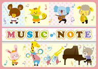 CN4315-11　ミュージックノート　音楽会　　1冊　連絡帳　音手箱　吉澤