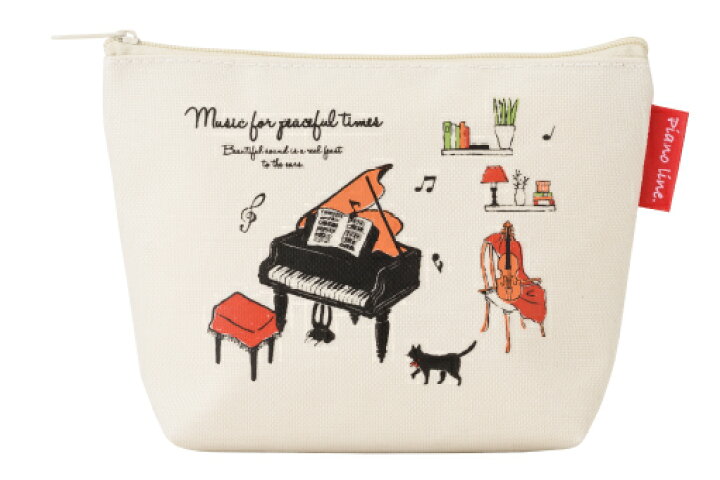 楽天市場 Pianoline 舟形ポーチ アラモード 甲南 ポーチ ピアノライン 発表会 記念品 プレゼント 音手箱