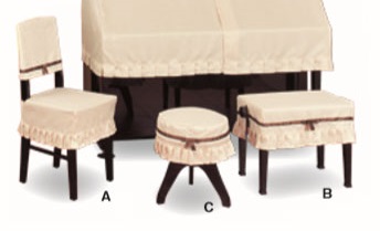 人気上昇中 市場 丸椅子用カバー メルシーショコラ ピアノ椅子カバー メルシー 受注生産品 甲南 丸椅子用