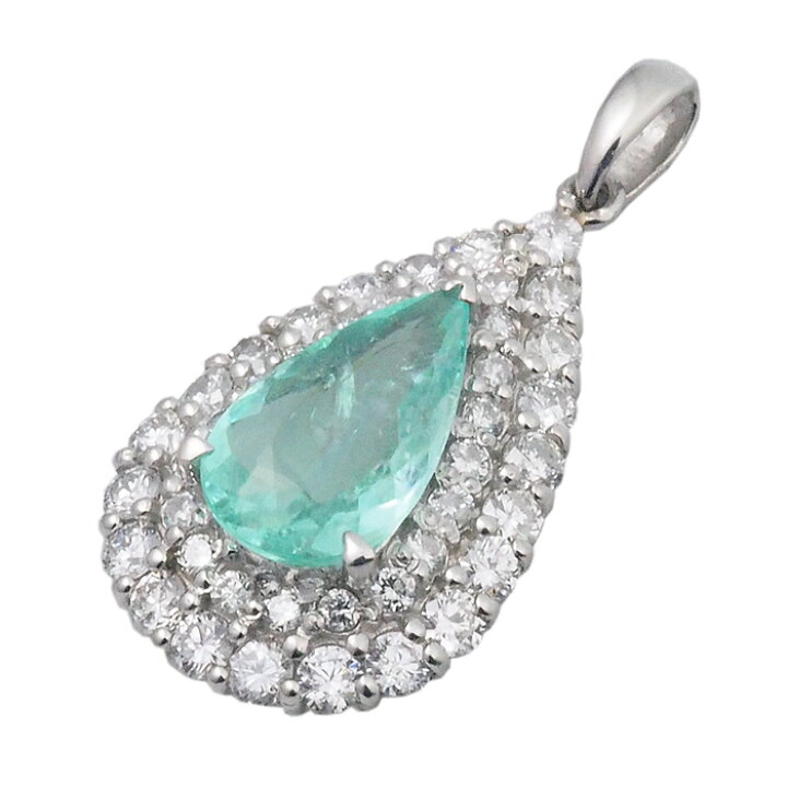 楽天市場】音羽屋□ パライバトルマリン/1.14ct ダイヤ/0.89ct Pt950 