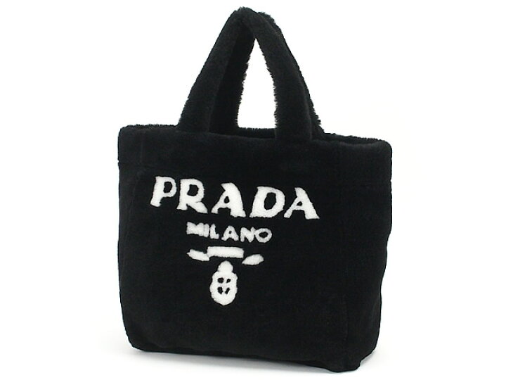楽天市場】音羽屋□ プラダ PRADA シアリング トート ムートン 