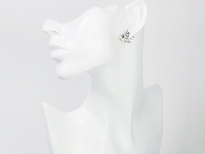 楽天市場】音羽屋□ 翁淳 サファイア/0.48ct×2 ダイヤ/0.54ct×2 Pt900  