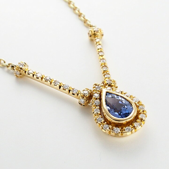 楽天市場】音羽屋□ サファイア/1.06ct ダイヤ/0.38ct K18YG イエロー 