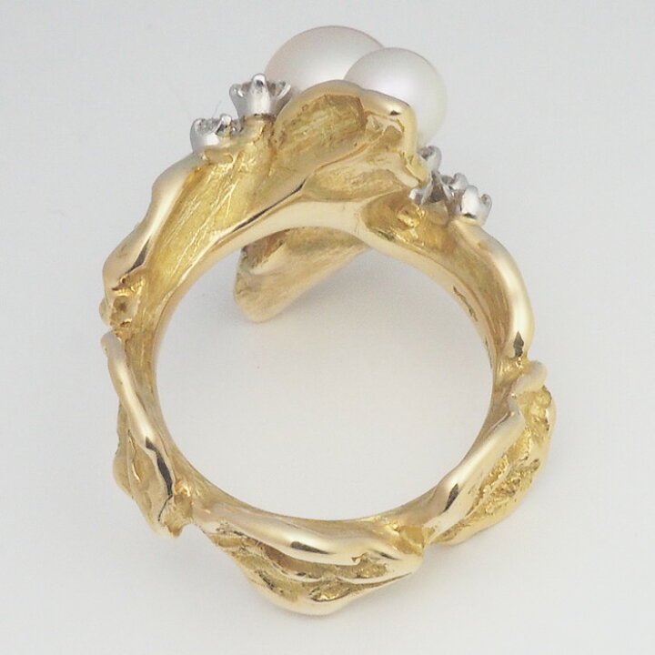 楽天市場】音羽屋□ 岩倉康二 パール ダイヤ/0.44ct K18YG/Pt900 真珠 