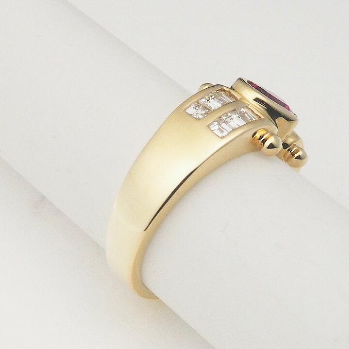 楽天市場】音羽屋□ ルビー/0.87ct ダイヤ/0.60ct K18YG ハート 