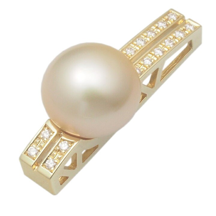 楽天市場】音羽屋□ 南洋 白蝶 ゴールデンパール/10.5mm ダイヤ/0.10ct 