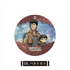 進撃の巨人 レザーコースターキーホルダー 08 ベルトルト【予約 再販 12月未定 発売予定】