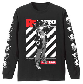 Re:ゼロから始める異世界生活 袖リブロングスリーブTシャツ ラム ストリートファッションVer. BLACK-L【予約 再販 7月下旬 発売予定】